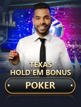 Texas Hold'em Bonus Poker by Evolution on getrummy777 game-detail banner