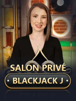 Salon Privé Blackjack J by Evolution on getrummy777 game-detail banner