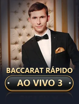 Baccarat Rápido Ao Vivo 3 by Evolution on getrummy777 game-detail banner