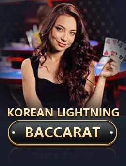 Korean Lightning Baccarat by Evolution on getrummy777 game-detail banner
