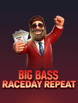 Big Bass Raceday Repeat by Pragmatic Play on getrummy777 game-detail banner