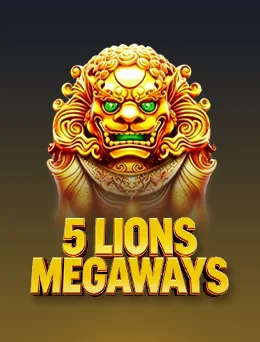 5 Lions Megaways by Pragmatic Play on getrummy777 game-detail banner